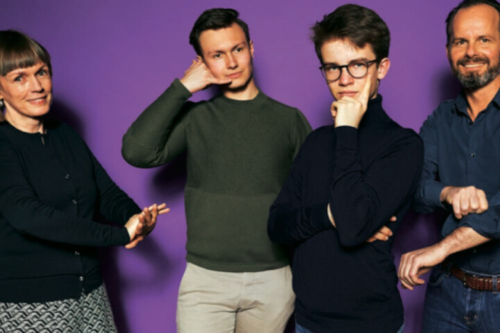 Carola Petri, Viktor Huhle, Benedikt J. Huhle, Günter Huhle (v.l.)