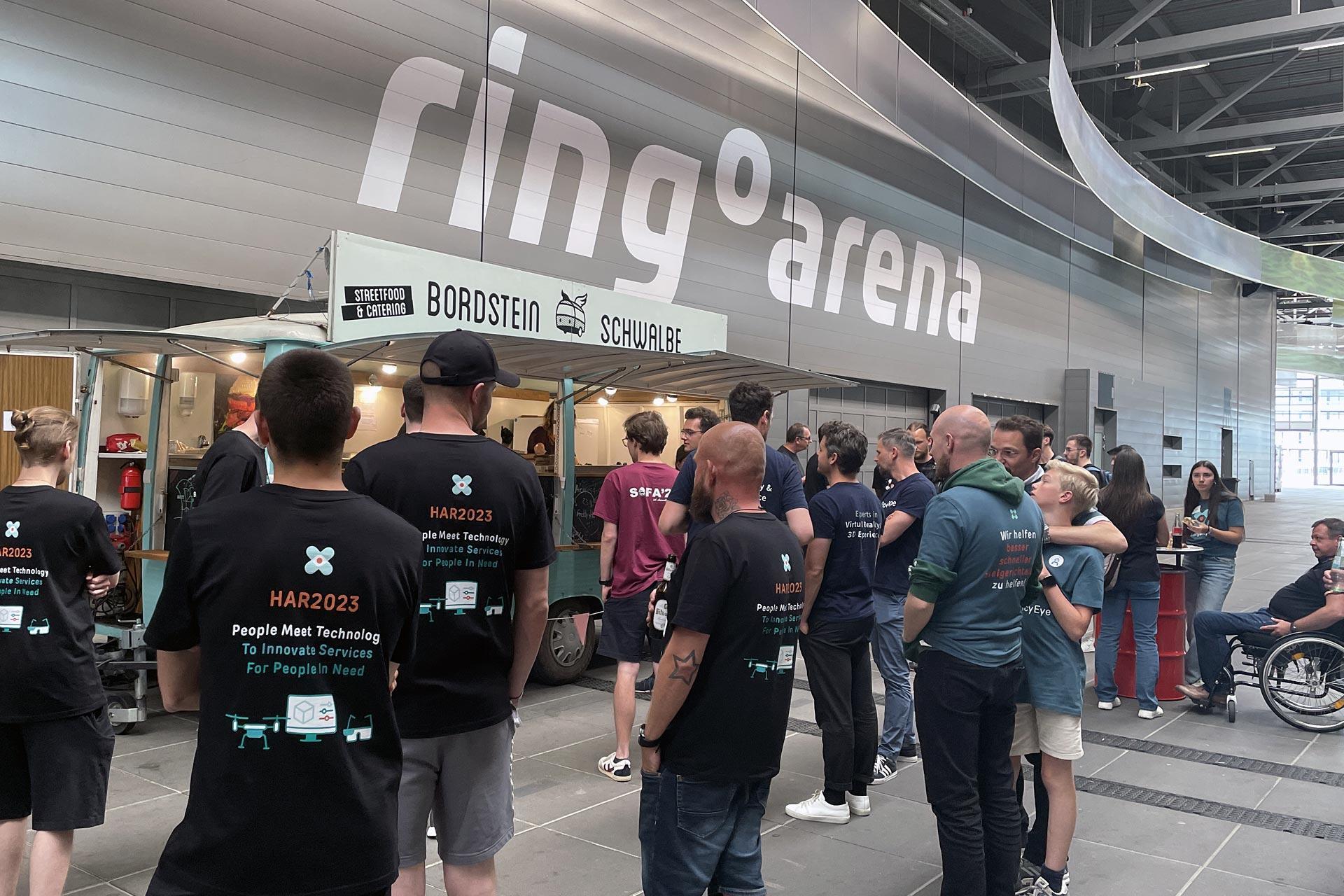 ring°arena, Bordsteinschwalbe, Catering